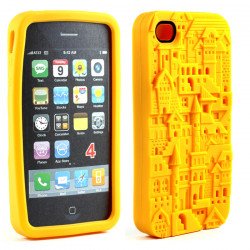 iPhone 4 4S 3D Castle Case (Yellow)